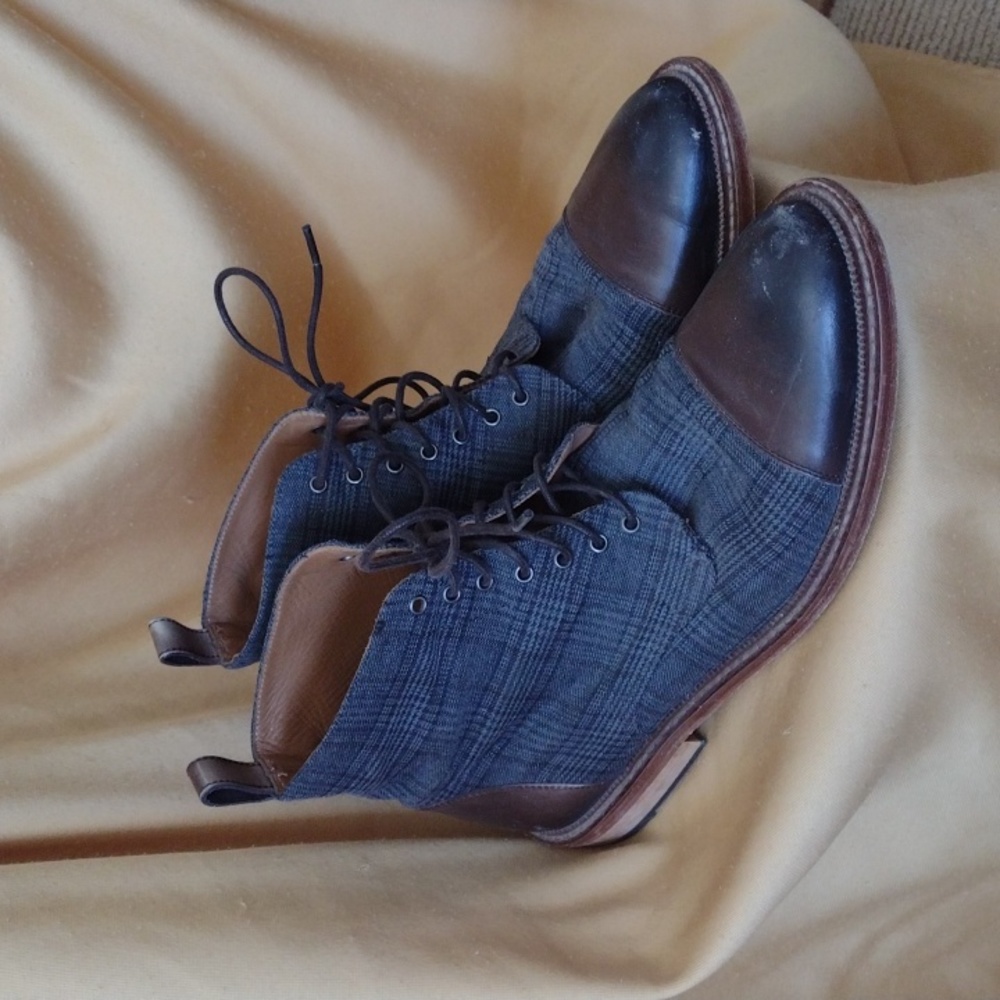 Taft Plaid Jack Boots Sz 41 US 10.5 Wmns